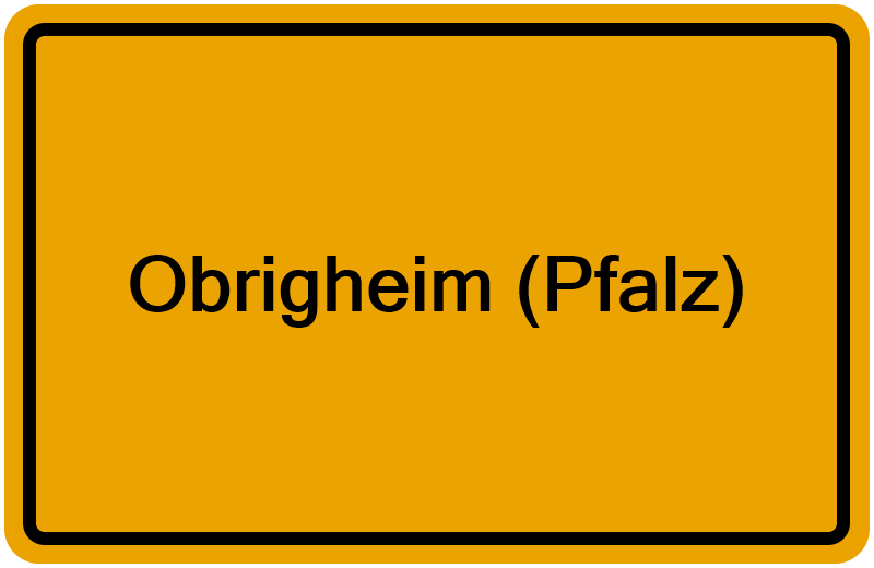 Handelsregisterauszug Obrigheim (Pfalz)